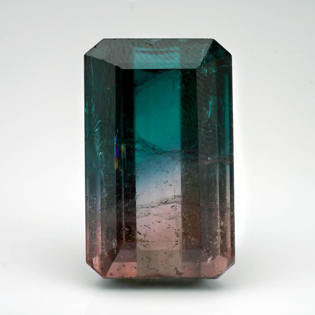 32.75 Carat Emerald Cut Watermelon Tourmaline en Nuevo estado para la venta en New York, NY