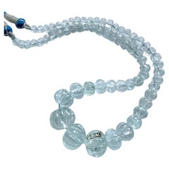 Aquamarine Beaded Necklaces