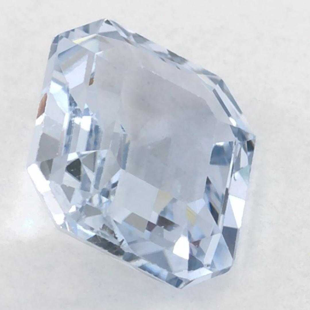 3.28 Ct Blue Sapphire Octagon Loose Gemstone (pierre précieuse en vrac) en vente 2