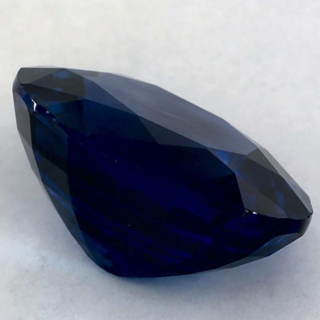 3.28 Karat Blauer Saphir Oval Loser Edelstein im Angebot 1