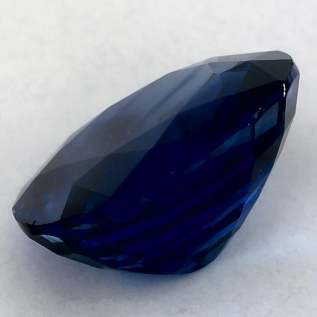 3.28 Karat Blauer Saphir Oval Loser Edelstein im Angebot 3