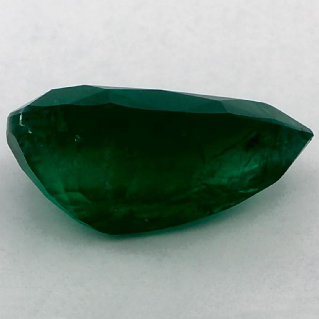 3.28 Ct Emerald Pear Loose Gemstone (pierre précieuse en vrac) Neuf - En vente à Fort Lee, NJ