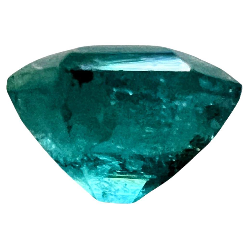 3,28 ct Gema esmeralda no tratada NO ACEITE talla radiante Artesano en venta