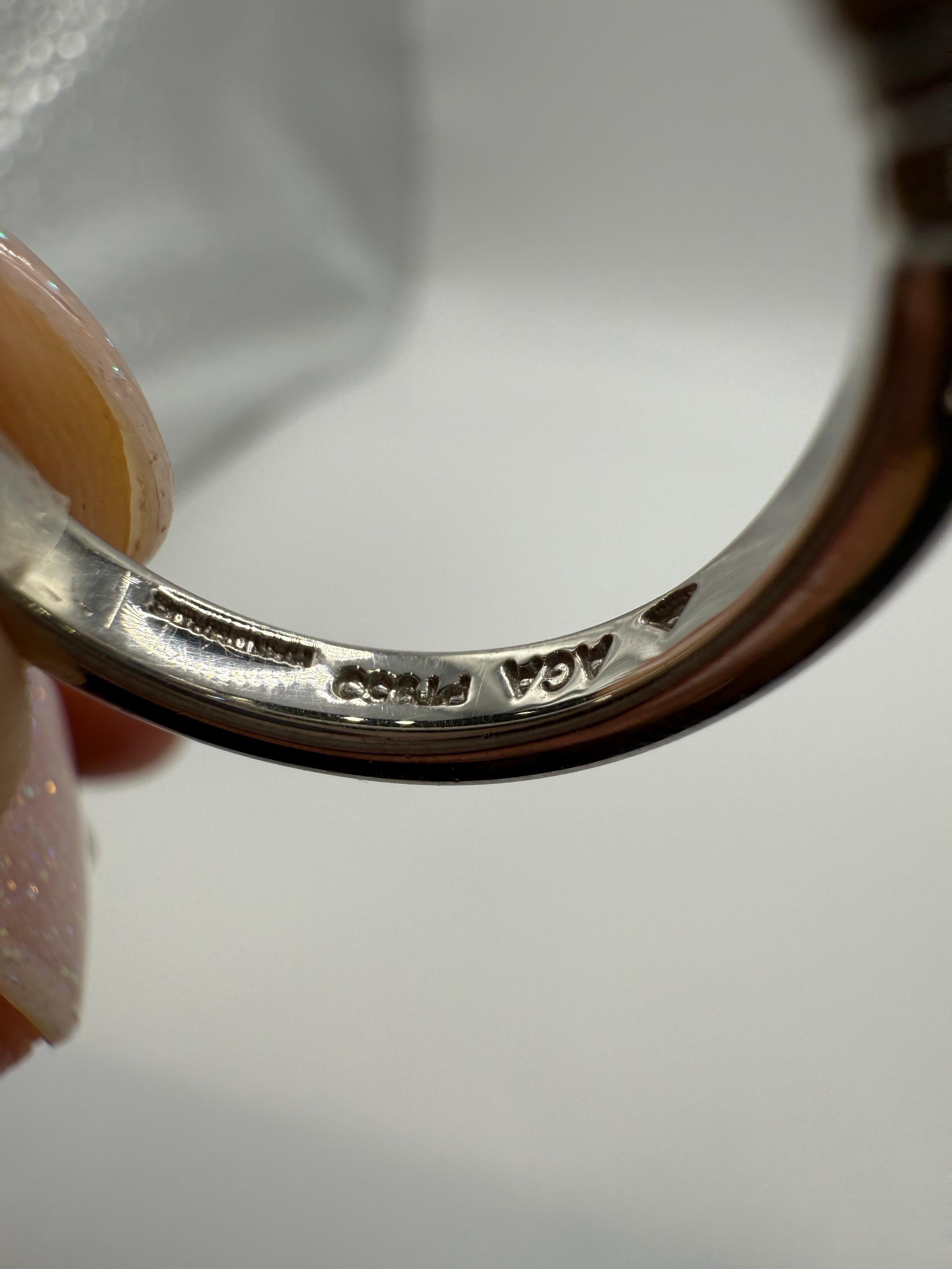 3,28ct Saphir-Diamant-Cocktailring aus Platin Ring mit drei Steinen im Zustand „Neu“ im Angebot in Boca Raton, FL
