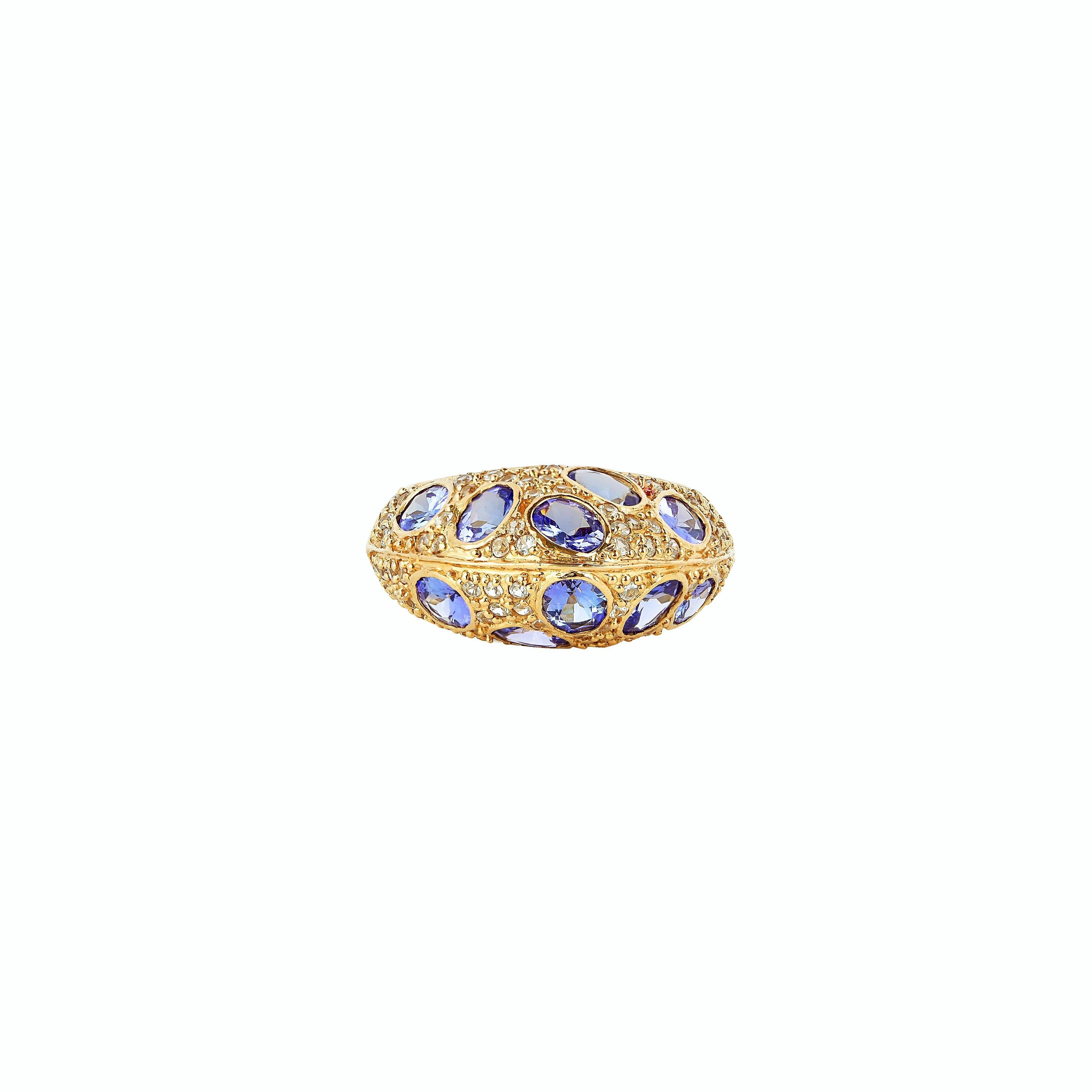 tanzanite sapphire ring