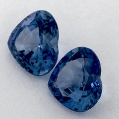 3.29 Ct Blue Sapphire Heart Loose Gemstone