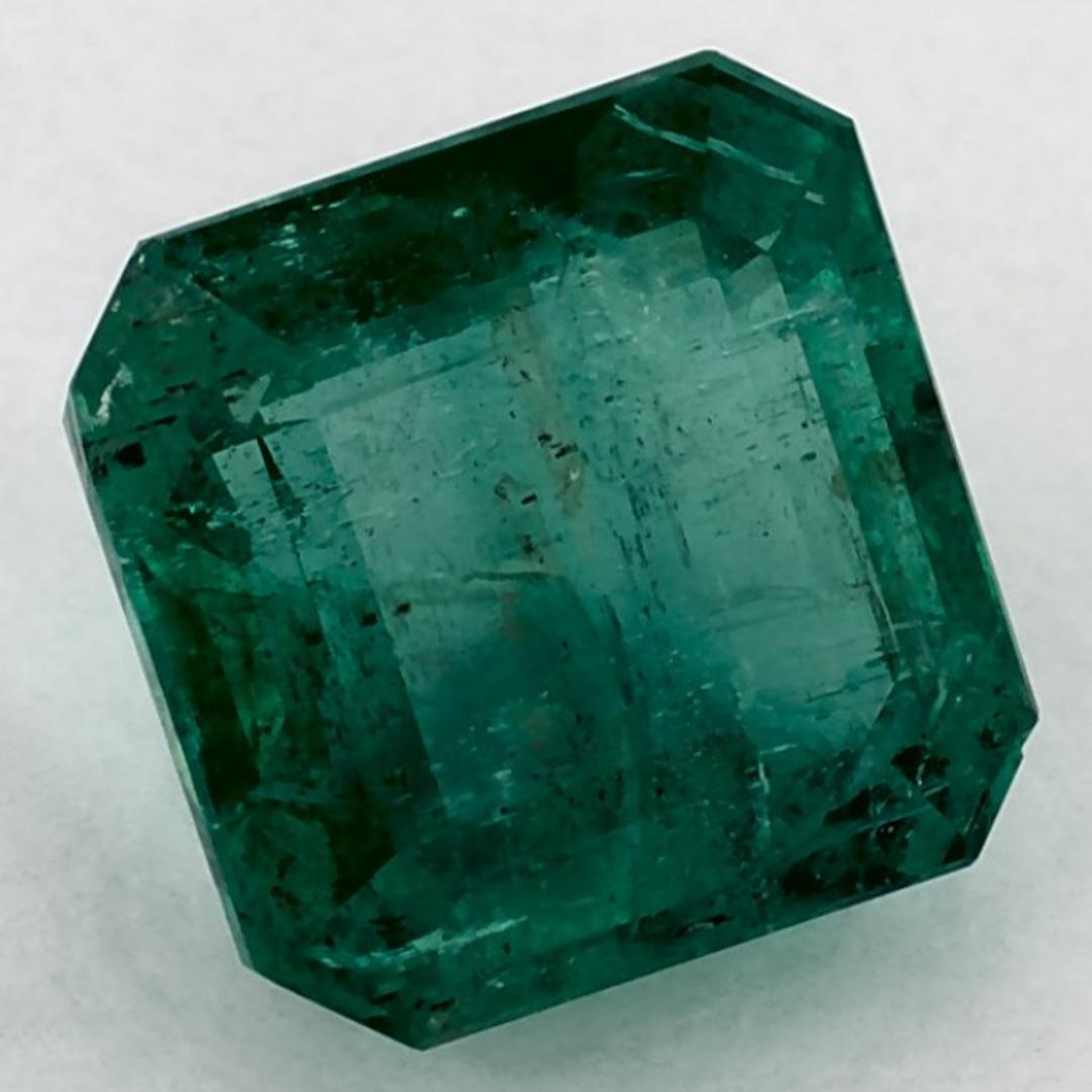 Taglio Asscher 3.29 Ct Smeraldo Asscher Gemma sciolta in vendita