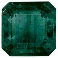 3.29 Ct Emerald Asscher Loose Gemstone