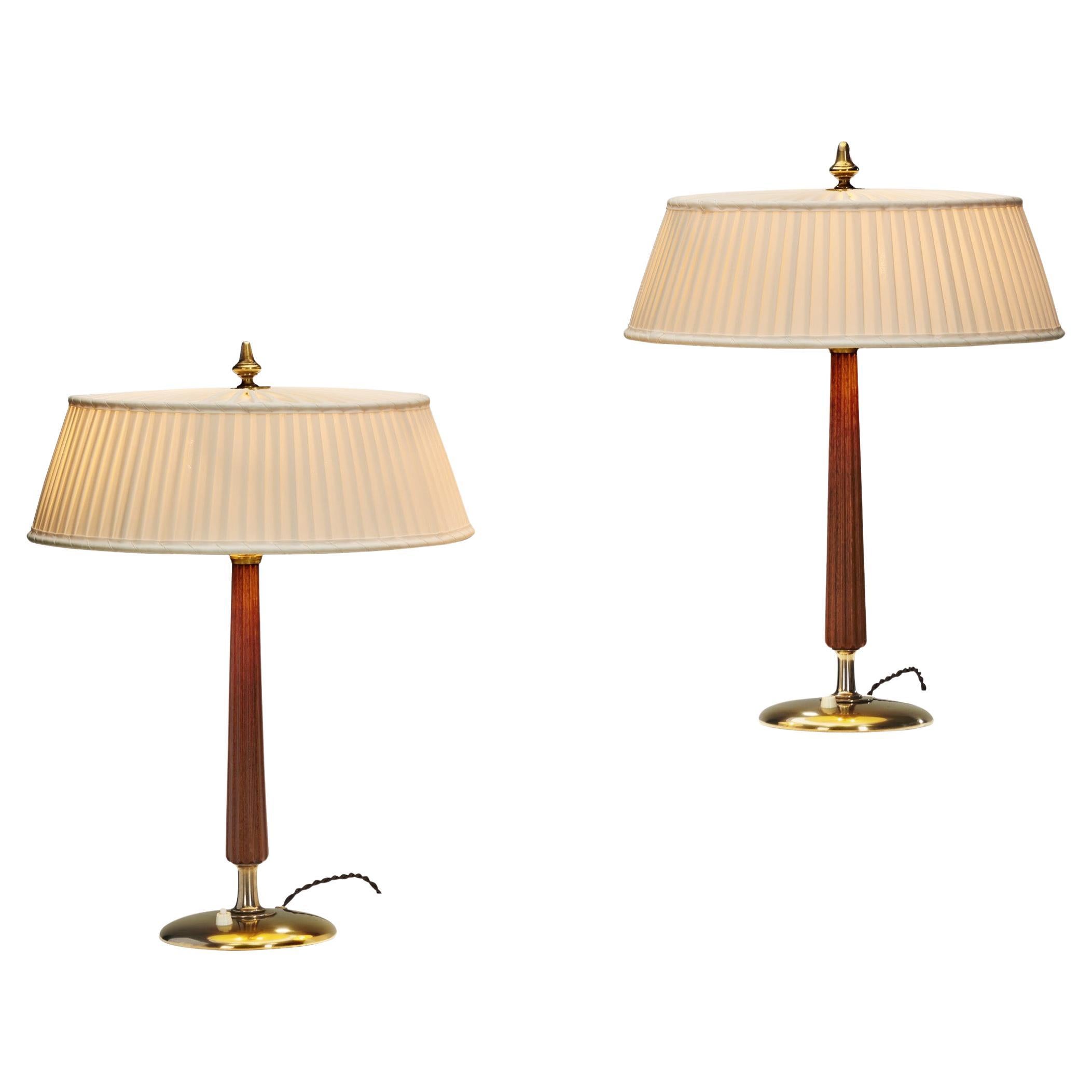 "32929" Lámparas de sobremesa de Bertil Brisborg para Nordiska Kompaniet, Suecia Años 50 en venta