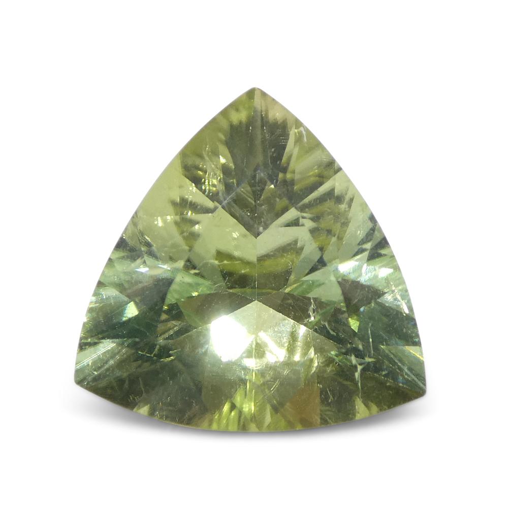 3.29ct Trillion Green Tourmaline from Brazil In New Condition For Sale In Toronto, Ontario
