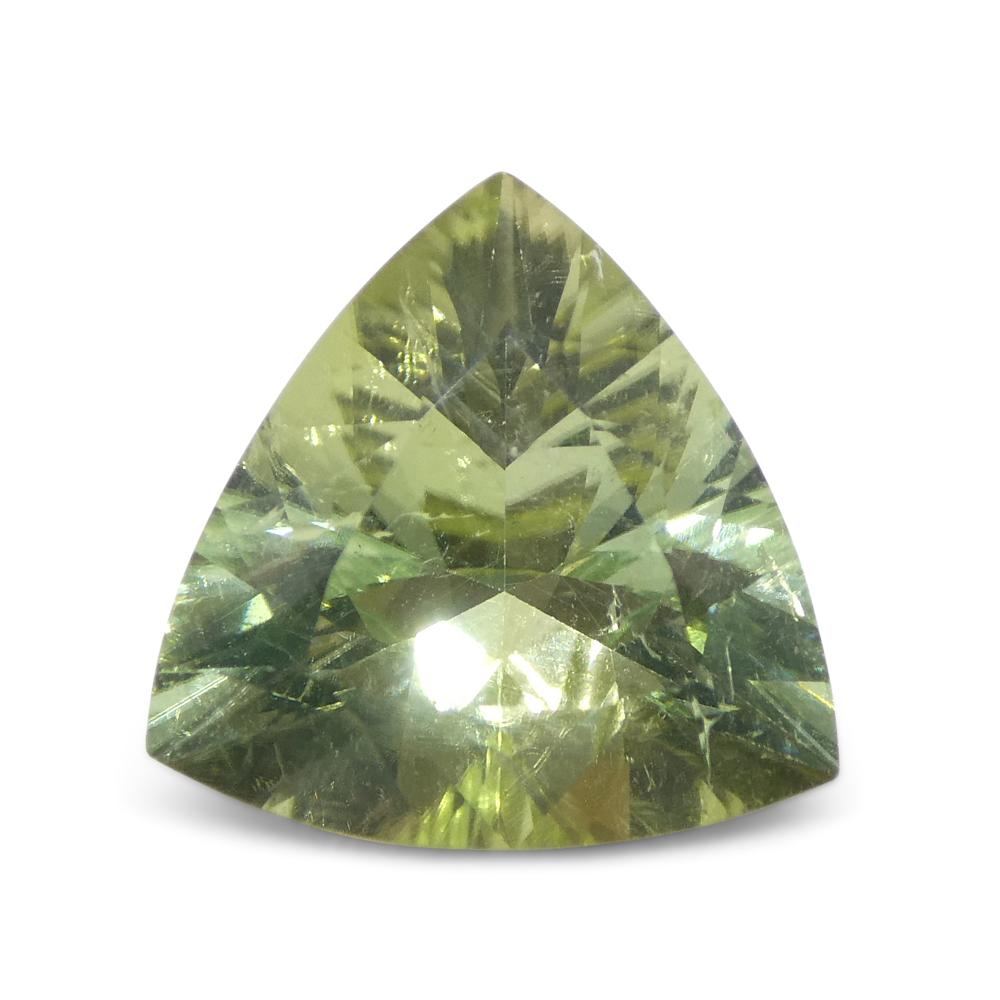 3.29ct Trillion Green Tourmaline In New Condition For Sale In Toronto, Ontario