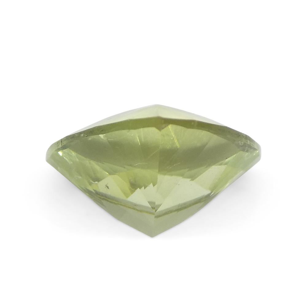 3.29ct Trillion Green Tourmaline from Brazil For Sale 3