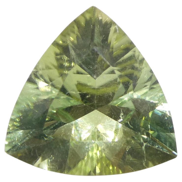 3.29ct Trillion Green Tourmaline from Brazil For Sale