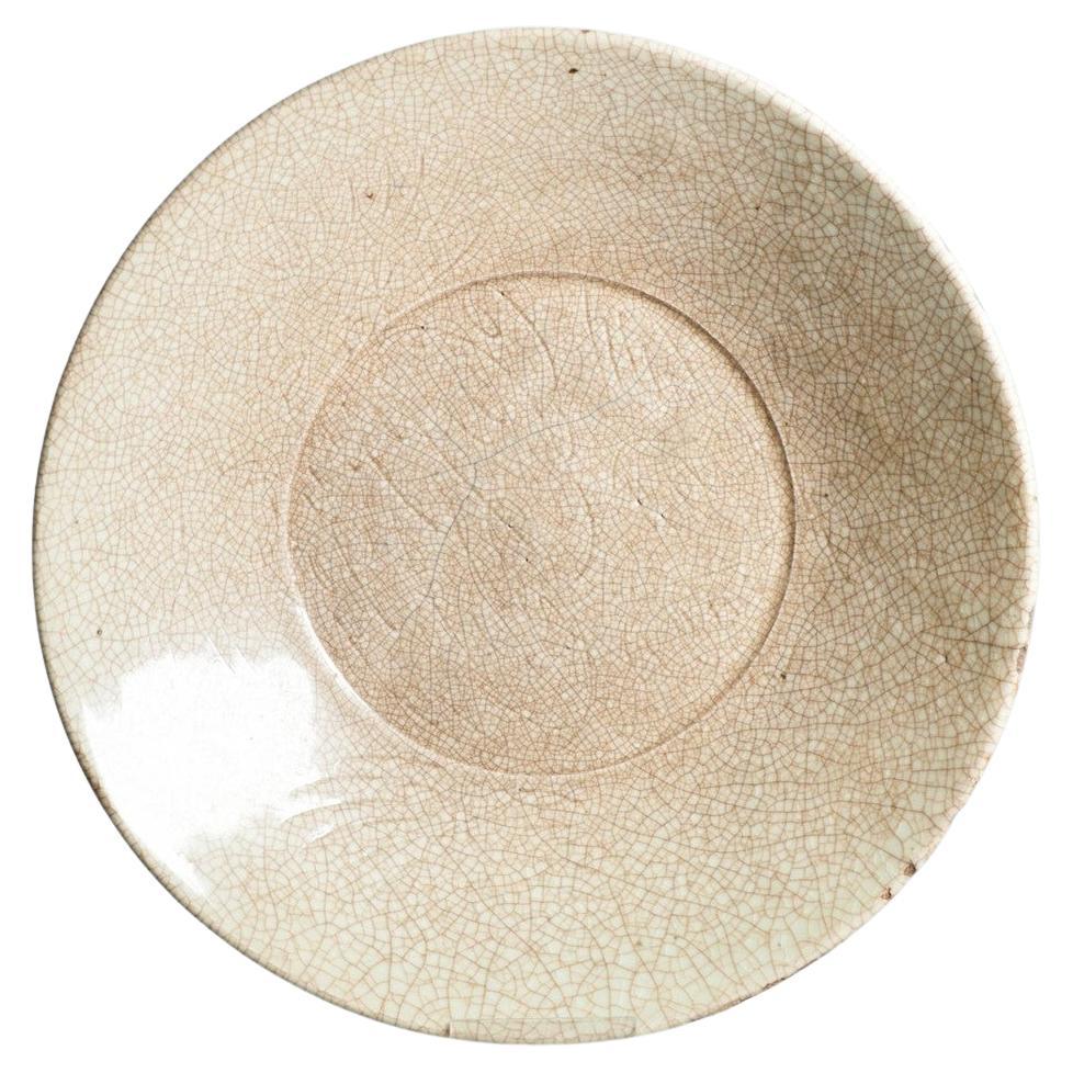 32CM Antique Chinese 16/17C Chinese Porcelain Dish Swatow Monochrome For Sale