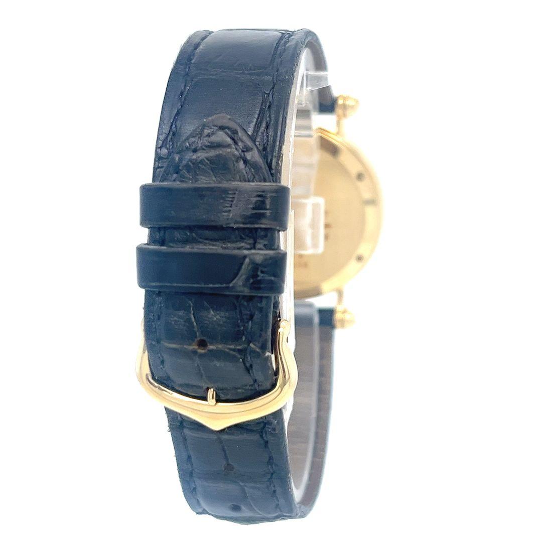 Montre Cartier Diabolo 32mm en or jaune 18K à quartz avec cadran romain et allig... Pour femmes en vente