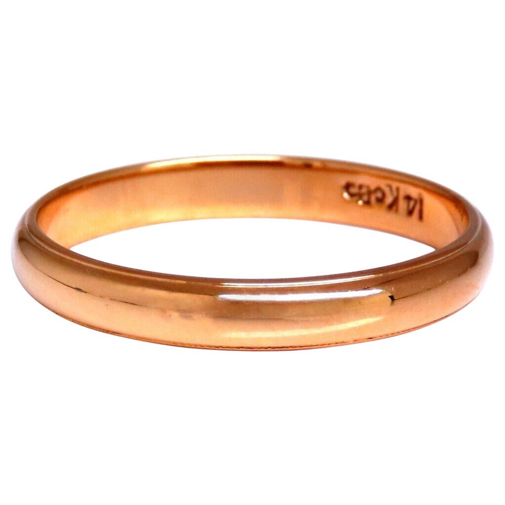 3.2mm Classic Band 14kt Gold 10.5* For Sale