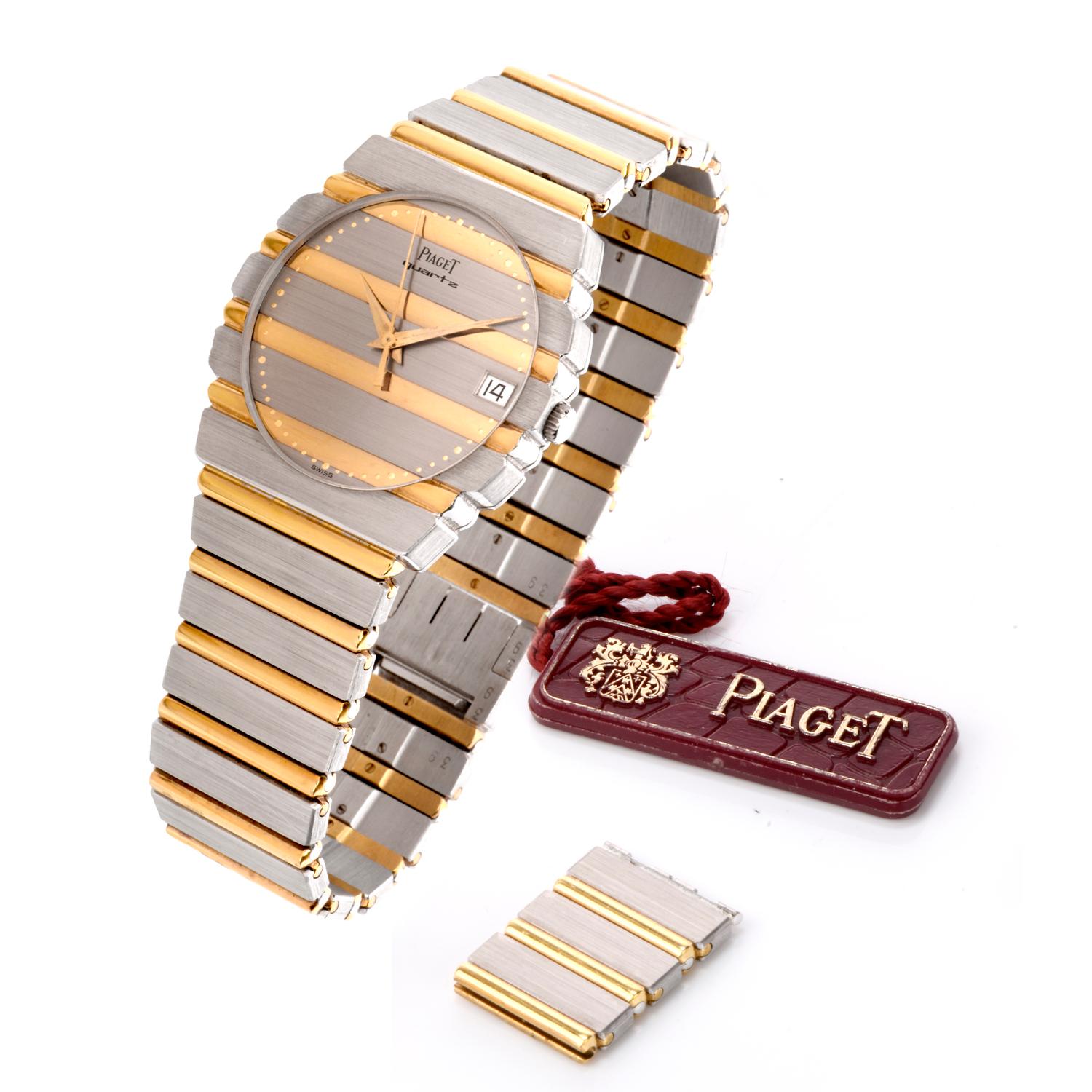 piaget two tone watch