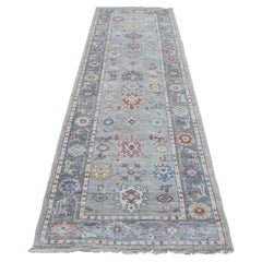 3
2"x10
Angora Oushak Hand Knotted Gray Soft Organic Wool Oriental Runner Rug