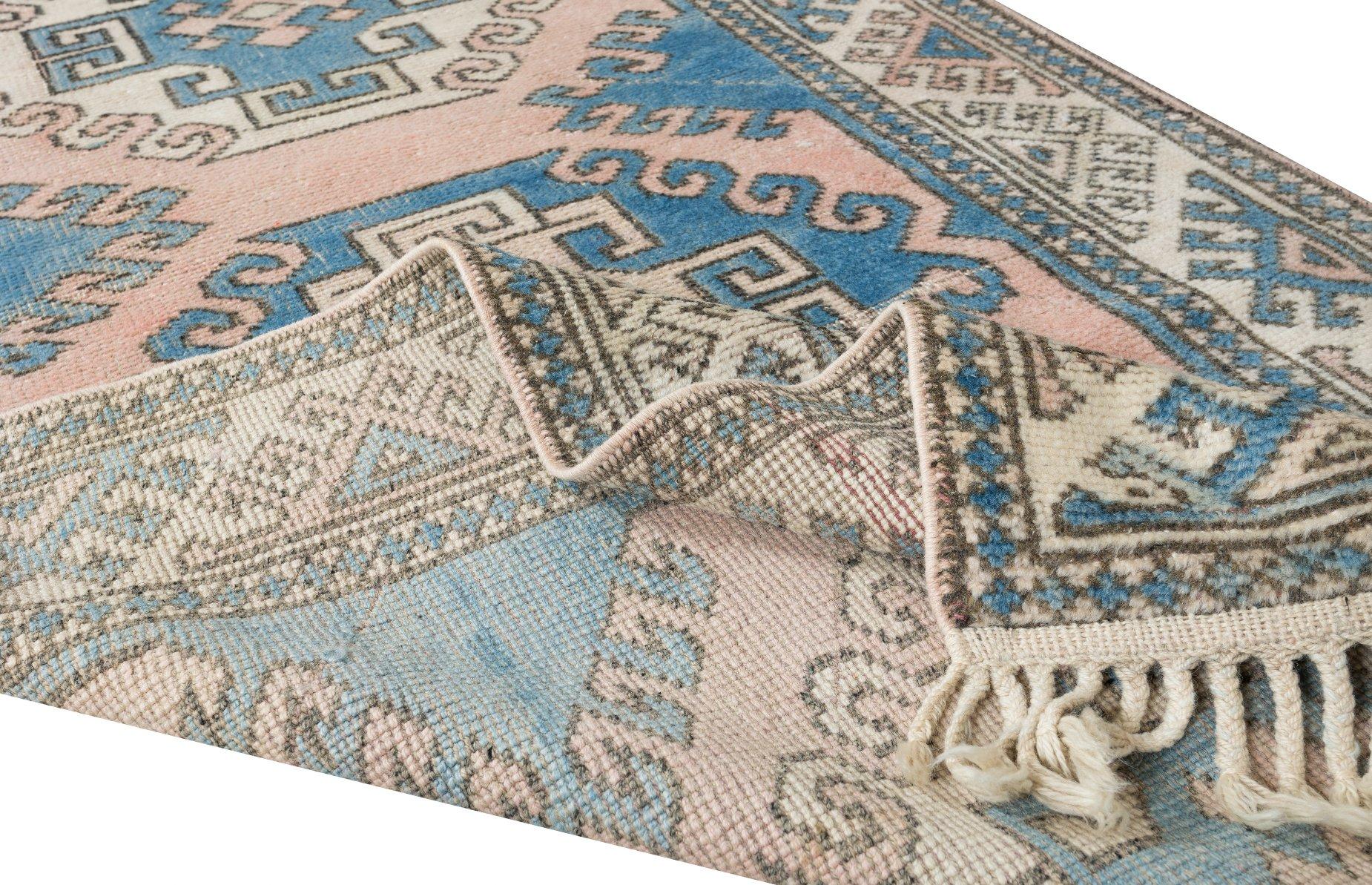 Tribal 3.2x10.6 Ft Handmade Vintage Runner Rug for Hallway, Anatolian Corridor Carpet For Sale