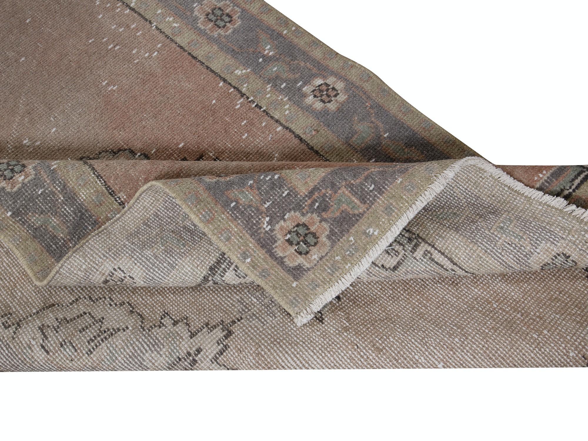 3.2x11.4 Ft Alfombra de Pasillo Hecha a Mano, Alfombra de Pasillo Turca Vintage Tribal en venta