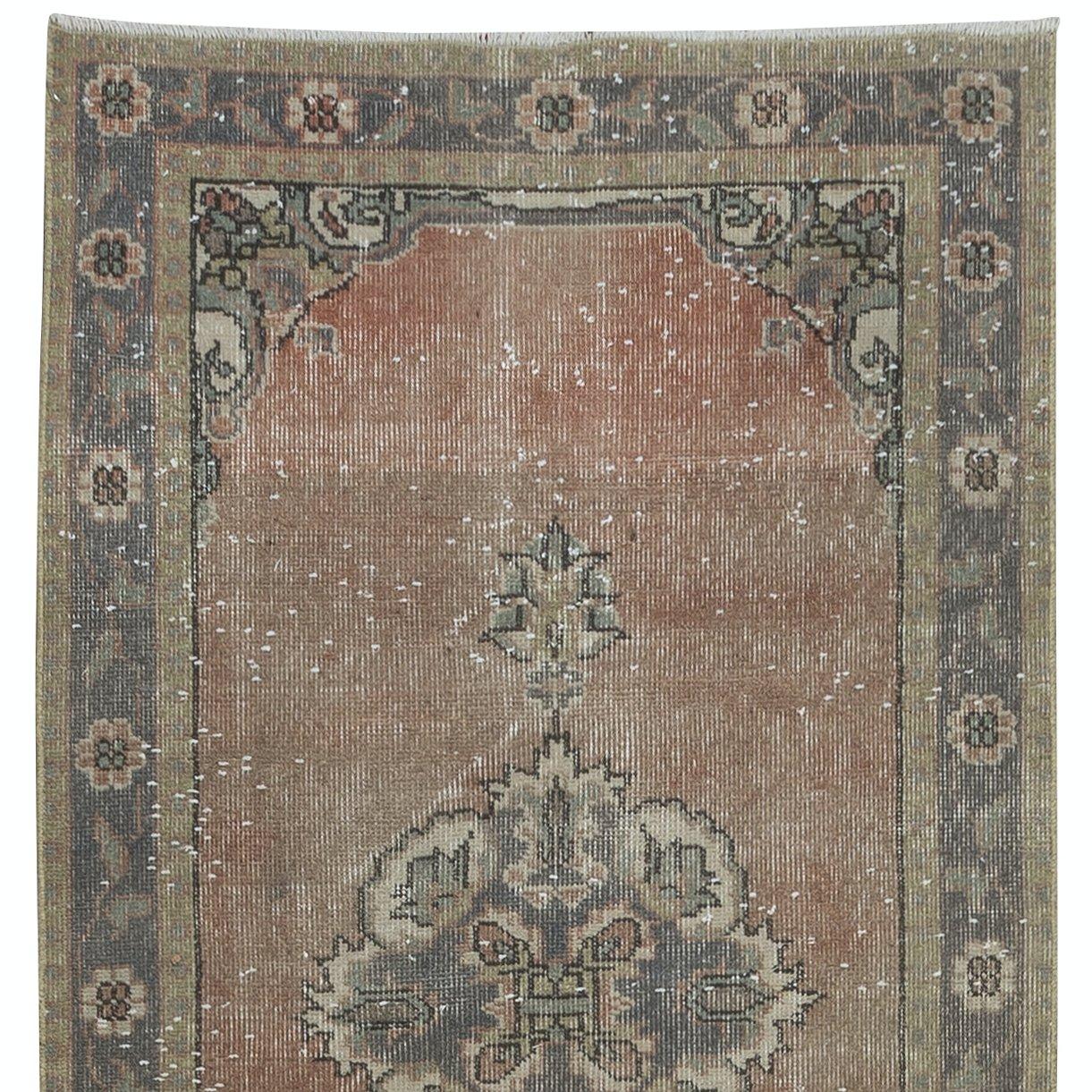 3.2x11.4 Ft Alfombra de Pasillo Hecha a Mano, Alfombra de Pasillo Turca Vintage Turco en venta