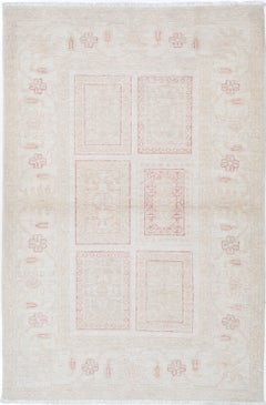 3.2x5 ft Traditional Turkish Accent Rug. Handknotted Area Rug. 100% Wool