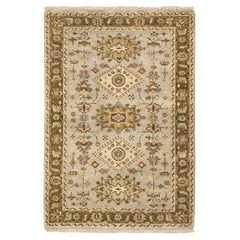 3
2 "x5
Tapis en pure laine nouée à la main Karajeh Design/One avec médaillons tribaux