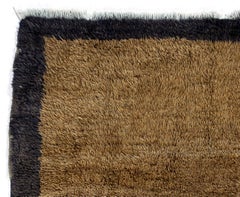 3.2x5.6 Ft Handgeknüpfter "Tulu" Teppich in Hellbraun und Kamel Farben, 100% Wolle