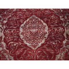 3'2 "x5'7" Laine et soie du Népal Large Lotus Flower Design Tapis d'Orient noué à la main
