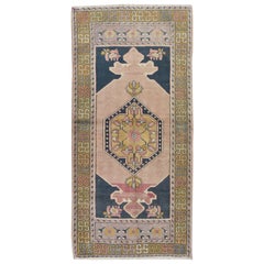 3.2x6.5 Ft One-of-a-kind handgeknüpft Dorf Teppich, Vintage Stammes-Wolle kleinen Teppich