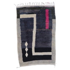 3’3 1/2” x 5’1” Castilleja Multicolor Handmade Moroccan Beni Ouarain Wool