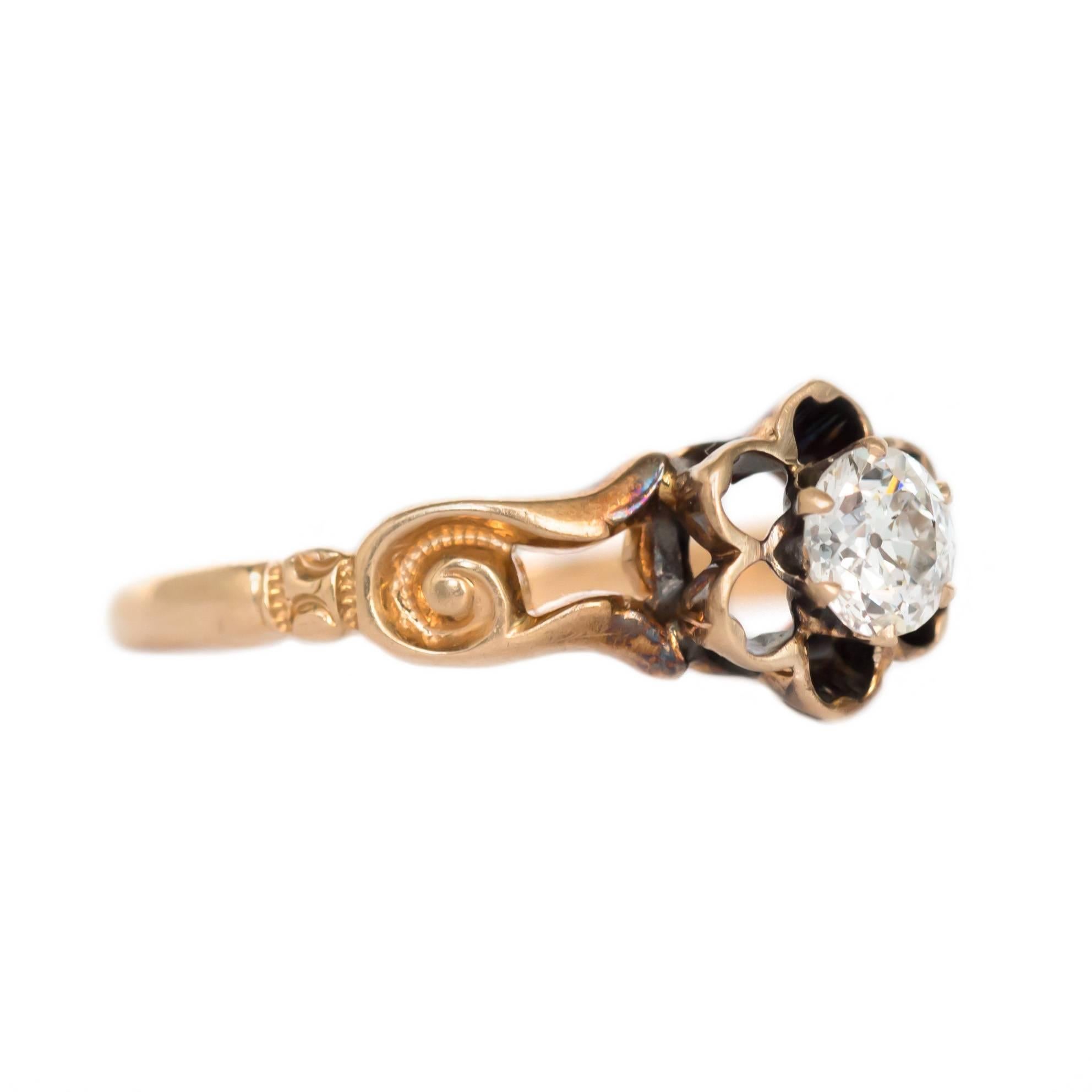 Victorien Bague de fiançailles en or jaune avec diamants de 0,33 carat en vente