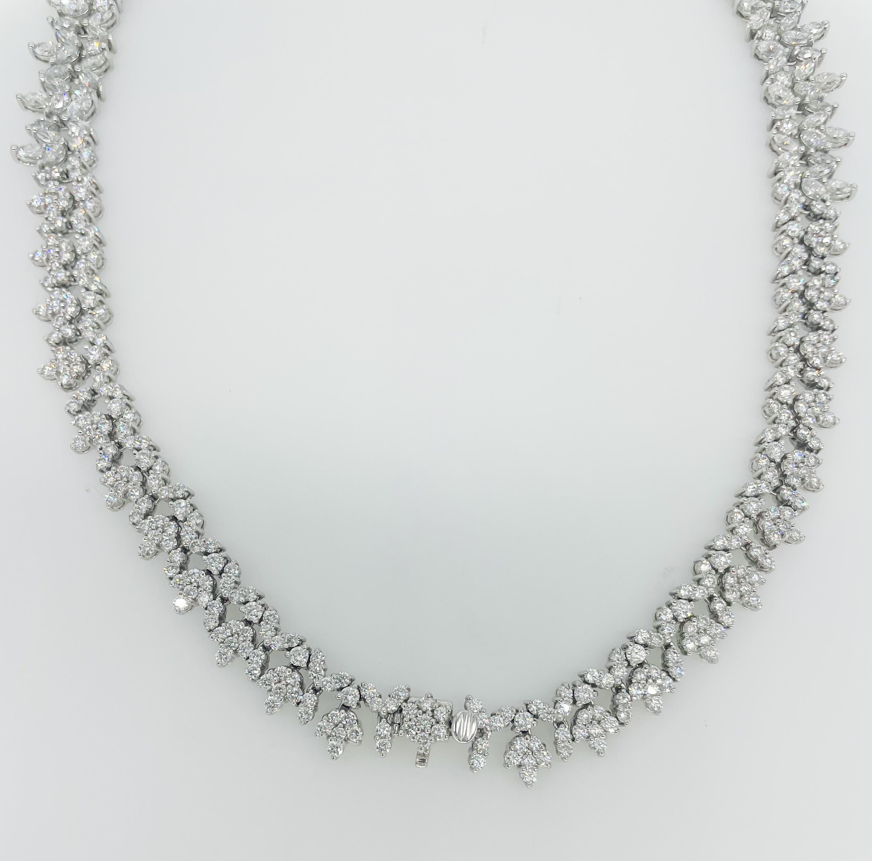 diamond wreath necklace