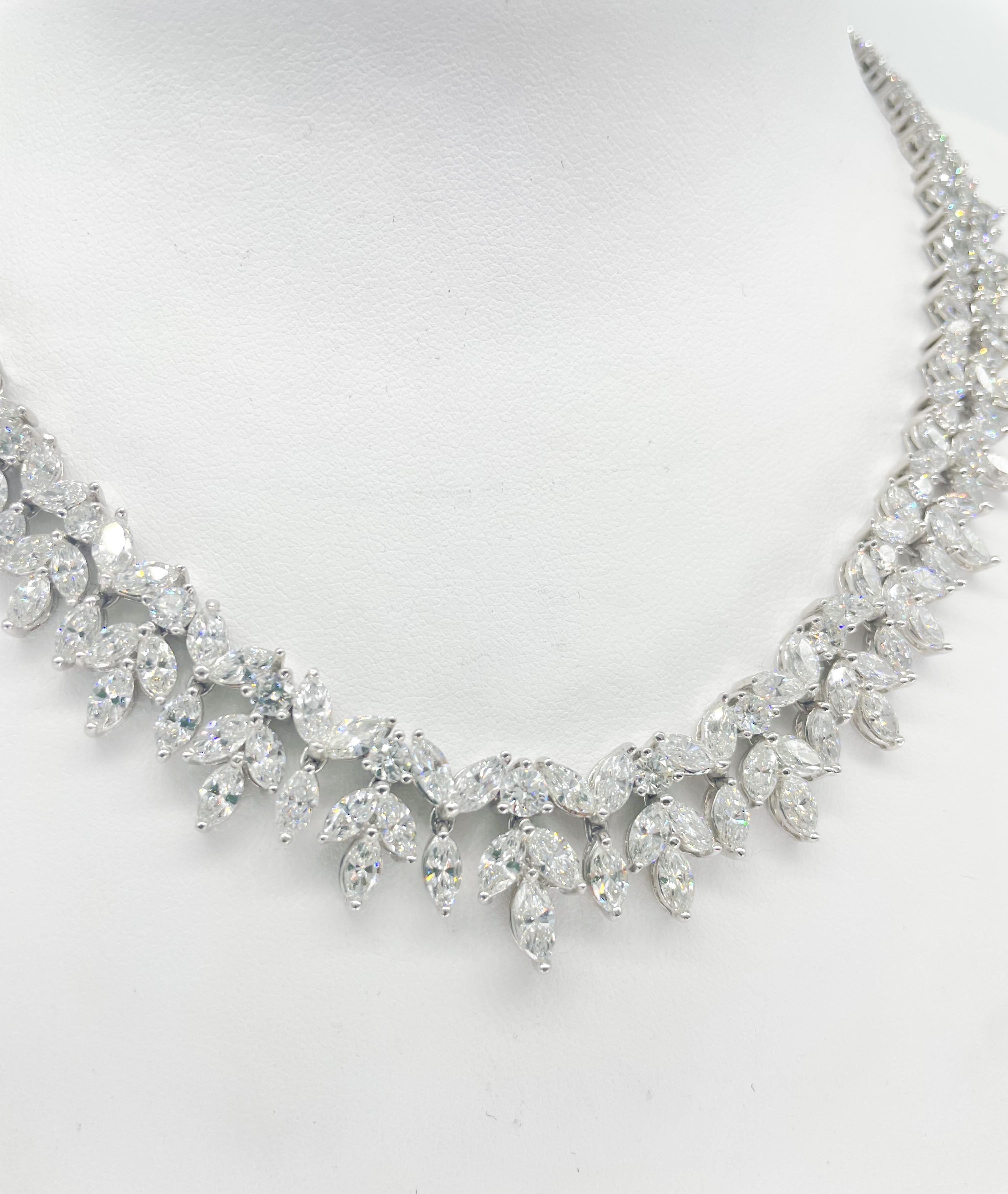 diamond wreath necklace
