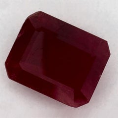 3.30 Ct Ruby Octagon Cut Loose Gemstone
