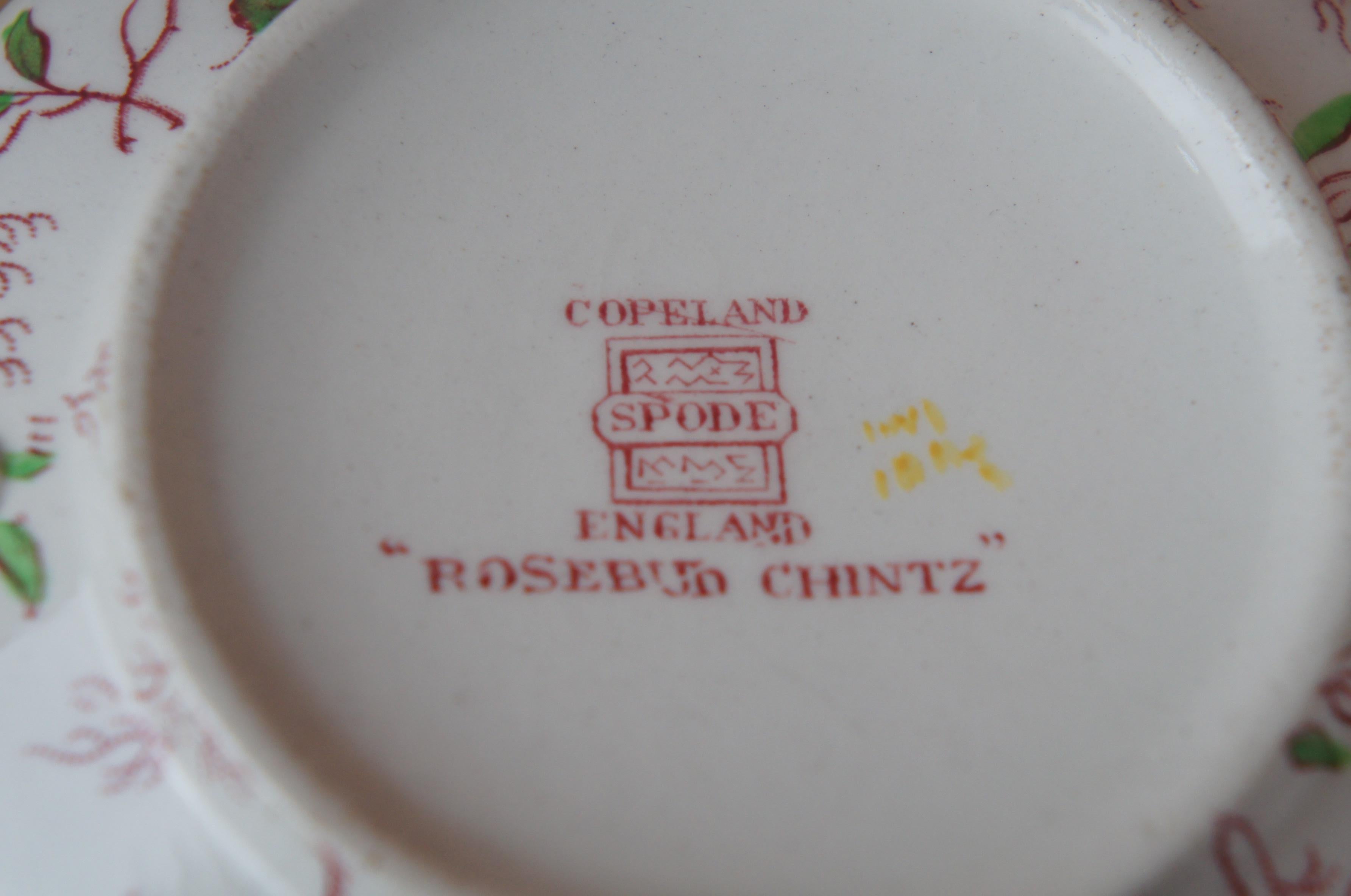 33 Pcs Vintage Copeland Rosebud Chintz Spode China Dinnerware England Floral 2