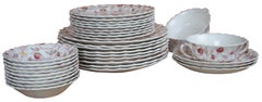 33 Pcs Vintage Copeland Rosebud Chintz Spode China Dinnerware England Floral