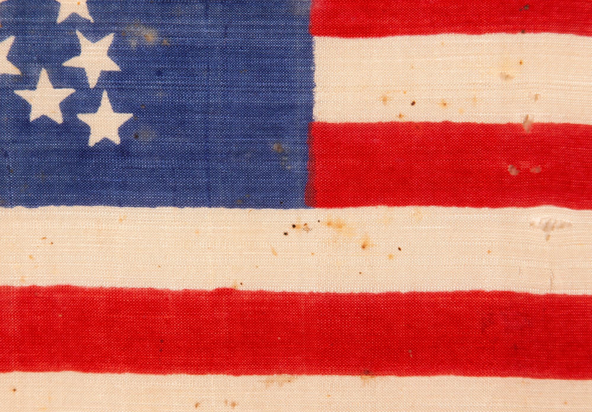 19th Century 33 Star Antique American Flag with a Great Star Configuration, ca 1859-1861 For Sale