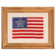 33 Star Antique American Flag with a Great Star Configuration, ca 1859-1861