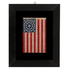 33 star Antique American Parade Flag with Stars in a Double Wreath Configuration