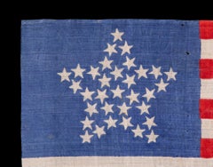 33 Star Flag with Stars in a "Great Star" Pattern, Oregon State, ca 1859-1861