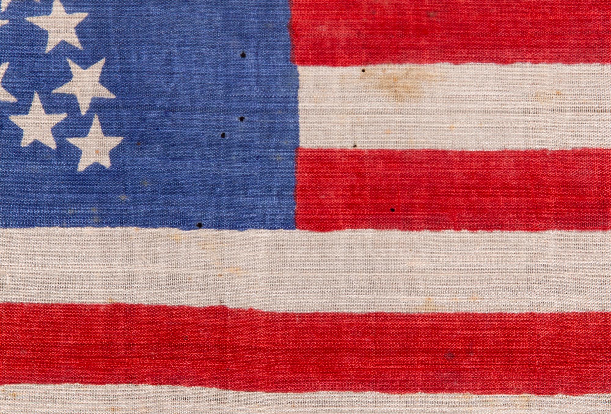 Américain Drapeau à 33 étoiles à motif « Grande Étoile », État de l'Oregon, vers 1859-1861 en vente