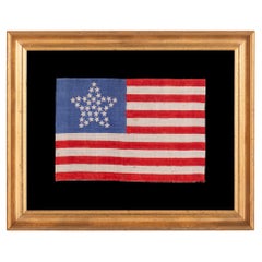 Antique 33 Star Flag with Stars in a "Great Star" Pattern, Oregon State, ca 1859-1861
