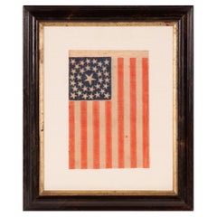 33 Stars Antique American Flag, Oregon Statehood,  1859-1891