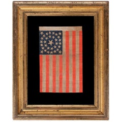 33 Stars in a Medallion Configuration, Antique American Parade Flag