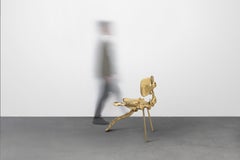 33 Step Tail Chair Polished Brass by Zhipeng Tan