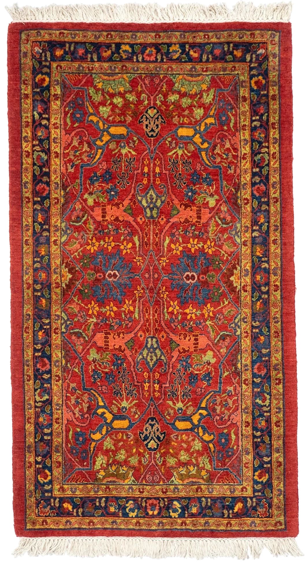 3'3" x 5'10" Classic Bijar Hand-Knotted Wool Rug – Handmade Turkish Floral