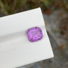 3.30 Carat Natural Loose Amethyst Cushion Shape Gem For Jewellery Making