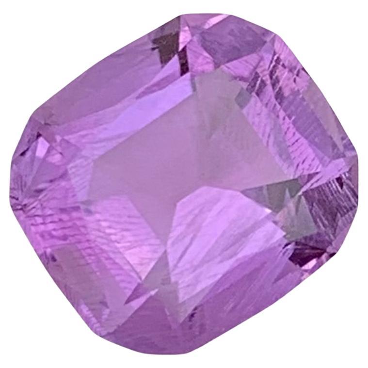 3.30 Carat Natural Loose Amethyst Cushion Shape Gem For Jewellery Making  For Sale