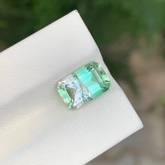 3.30 Carat Natural Loose Bi Colour Tourmaline Emerald Shape Gemstone